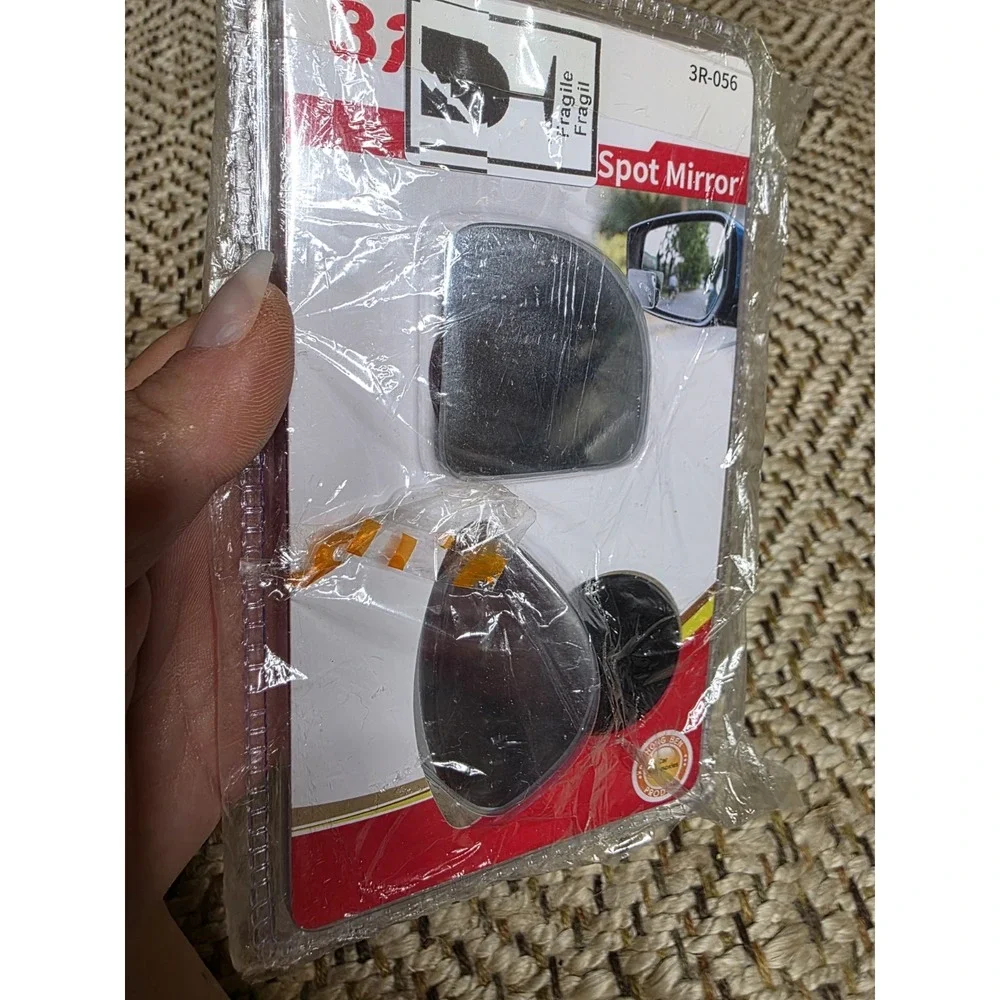 Blind Spot Mirror for Car (2 Pack) - HD Frameless Wide-Angle Convex Mirror for S